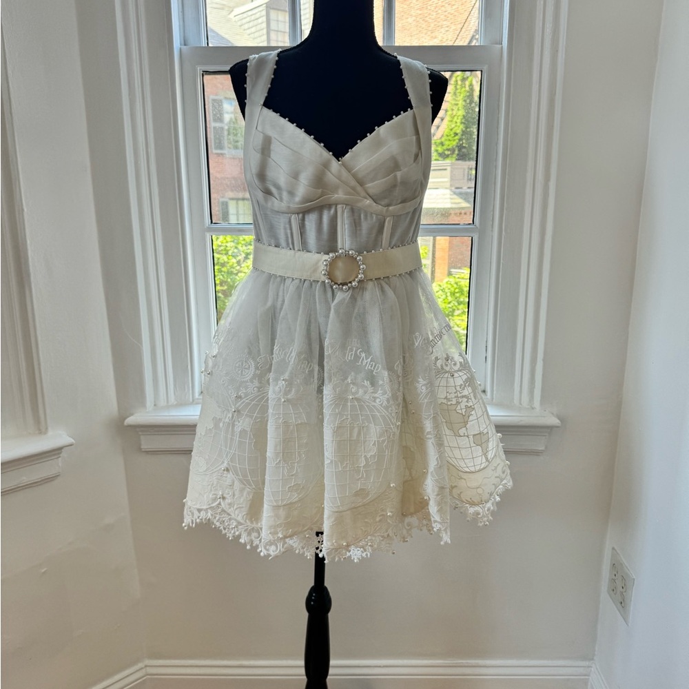 ZIMMERMANN The High Tide Embroidered Mini in Ivory